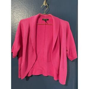 Ralph Lauren Pink Open Cardigan - Women's Large